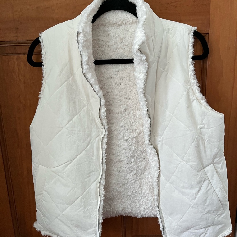 Rachel Zoe Cream Soft Reversible Vest